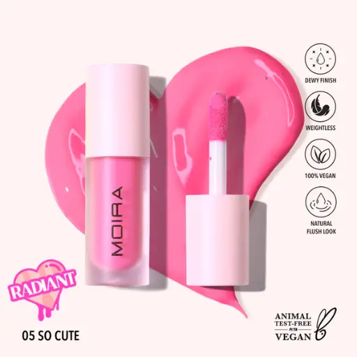 MOIRA LOVE STEADY LIQUID BLUSH 05 SO CUTE 