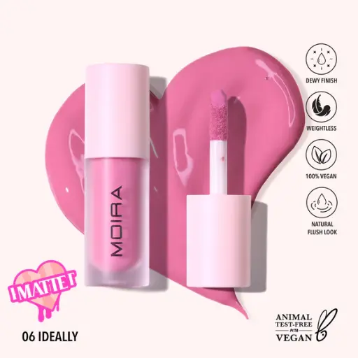 MOIRA LOVE STEADY LIQUID BLUSH 06 IDEALLY 