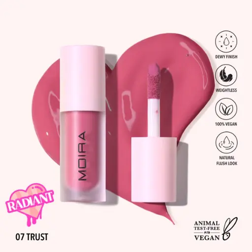 MOIRA LOVE STEADY LIQUID BLUSH 07 TRUST 