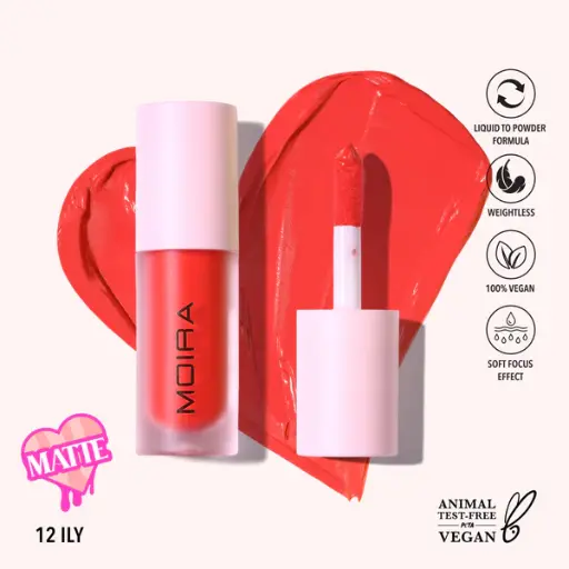 MOIRA LOVE STEADY LIQUID BLUSH 12 ILY