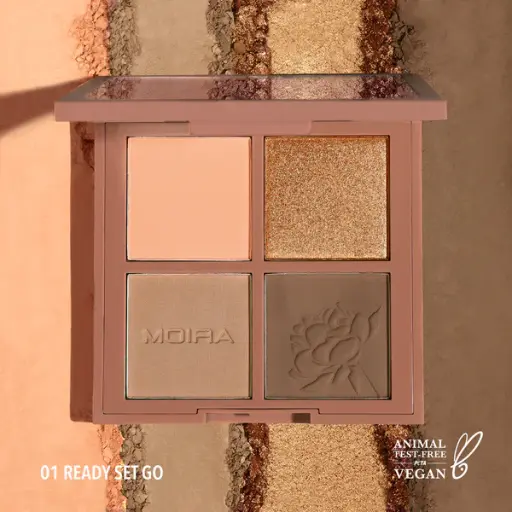 MOIRA READY FACE PALETTE  01 SET GO 