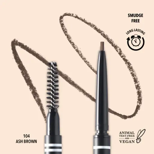 MOIRA FINE BROW PENCIL 104 ASH BROWN 