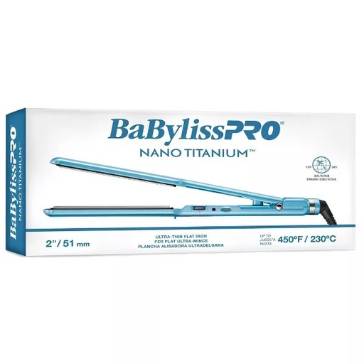 BABYLISSPRO NANO TITANIUM  ULTRA-THIN FLAT IRON 