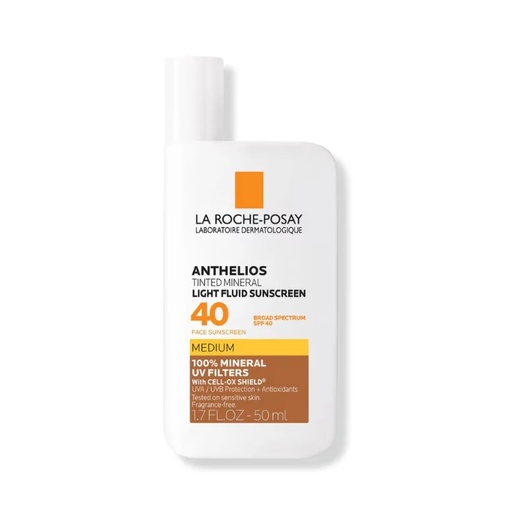 LA ROCHE POSAY ANTHELIOS TINTED MINERAL LIGHT FLUID SUNSCREEN SPF 40